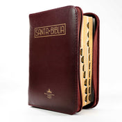 Biblia tamaño y letra pequeña vinotinto