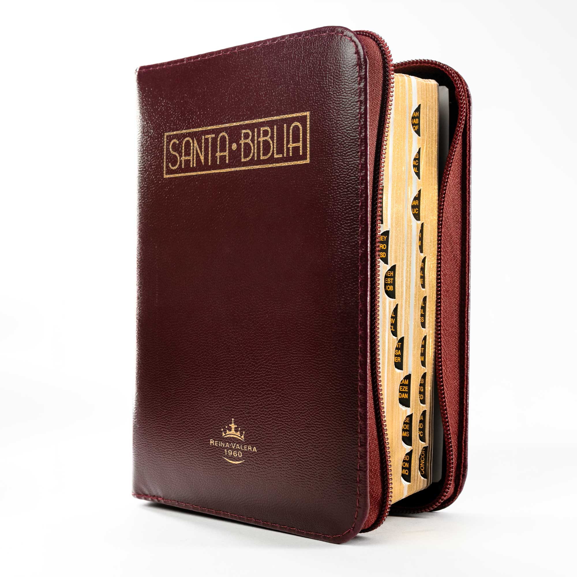 Biblia tamaño y letra pequeña vinotinto