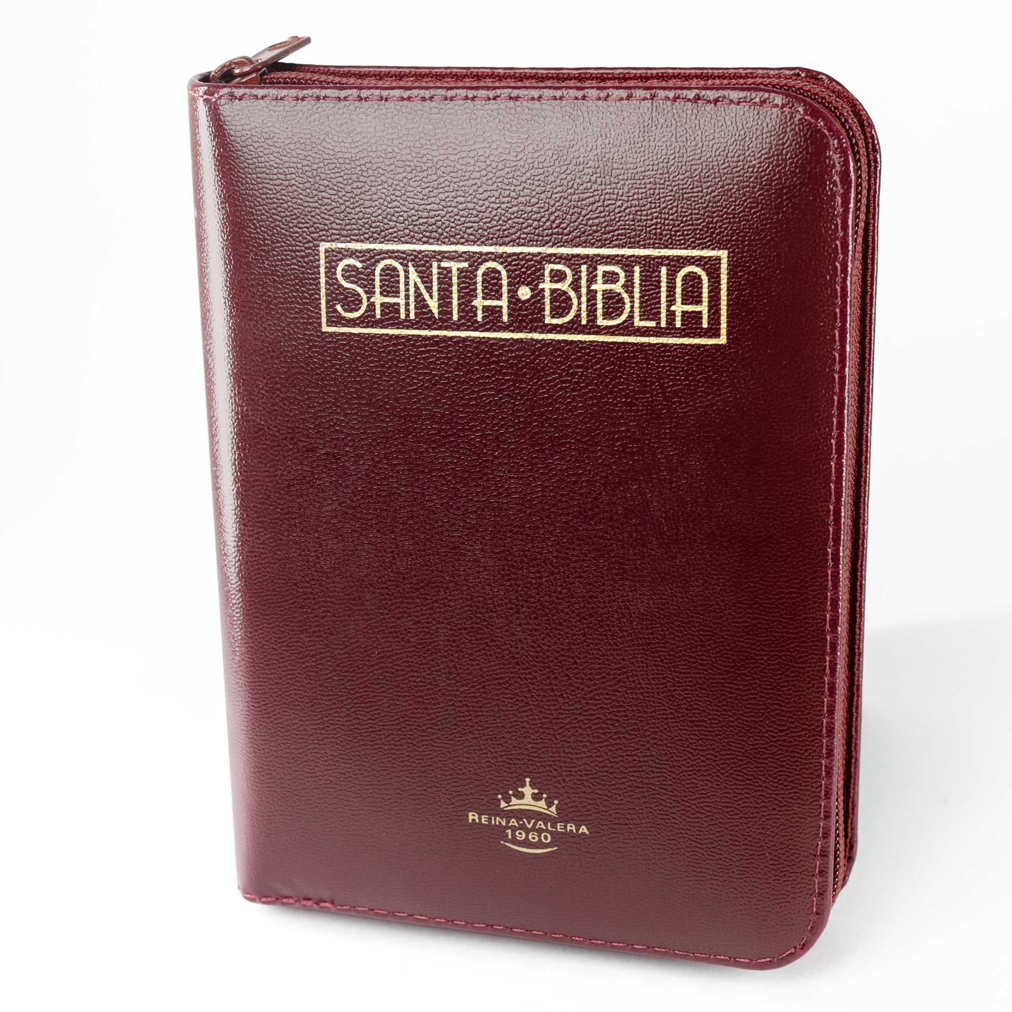 Biblia tamaño y letra pequeña vinotinto