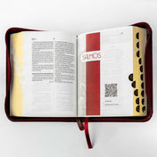 Biblia tamaño y letra pequeña vinotinto