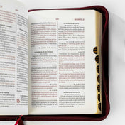 Biblia tamaño y letra pequeña vinotinto