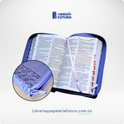 Biblia mediana lavanda símil piel