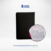 Biblia mediana negra símil piel