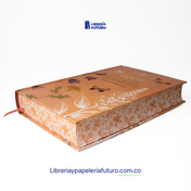Biblia mediana salmón primavera con elástico