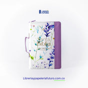 Biblia mediana lila primavera