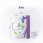 Biblia mediana lila primavera