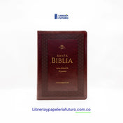 Biblia gigante vinotinto geométrica