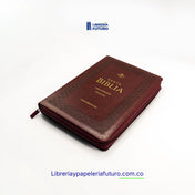 Biblia gigante vinotinto geométrica
