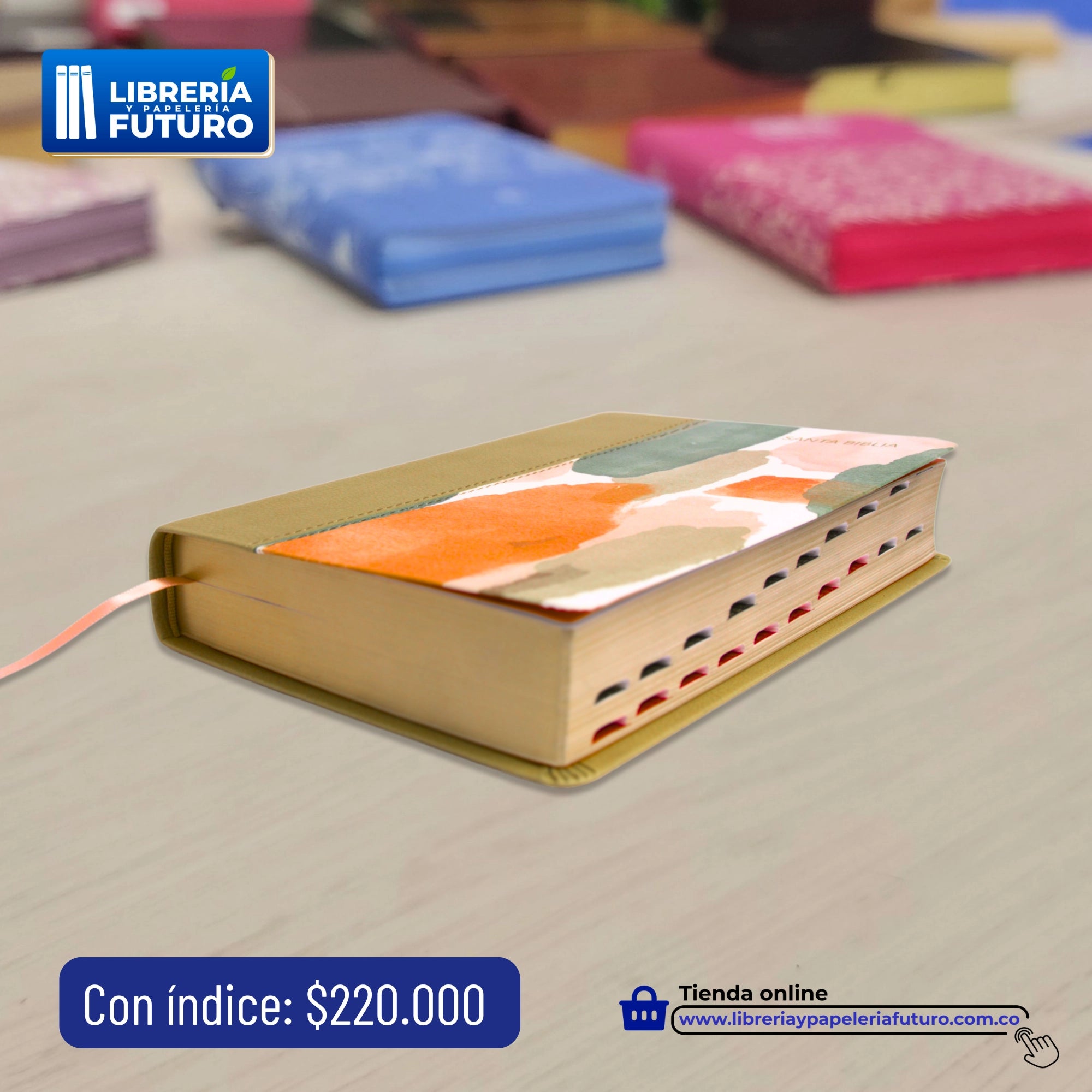 Biblia multicolor tamaño y letra mediana