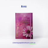 Biblia mediana fucsia primavera