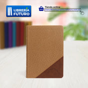 Biblia café duotono, tamaño y letra mediana