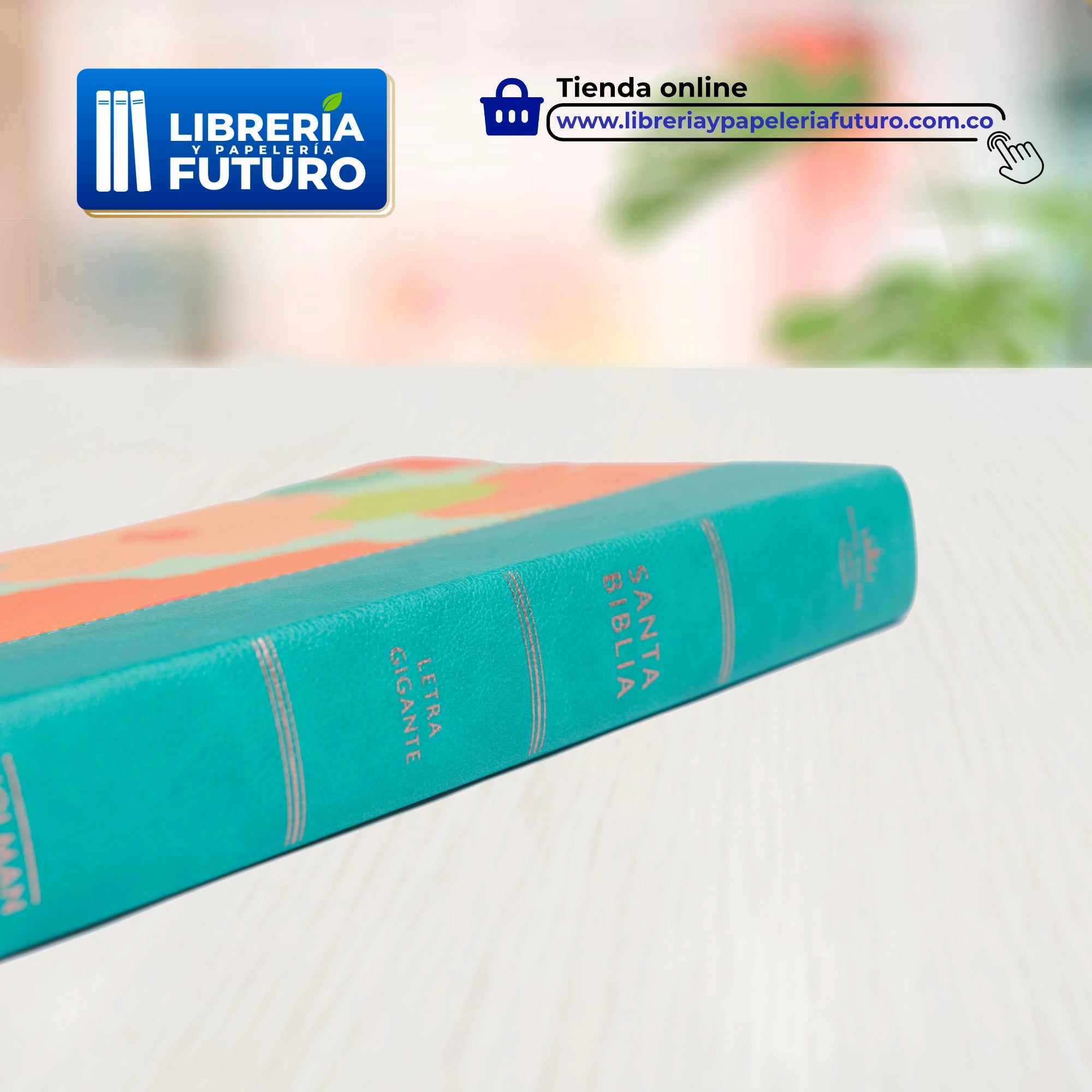 Biblia floral, tamaño y letra grande