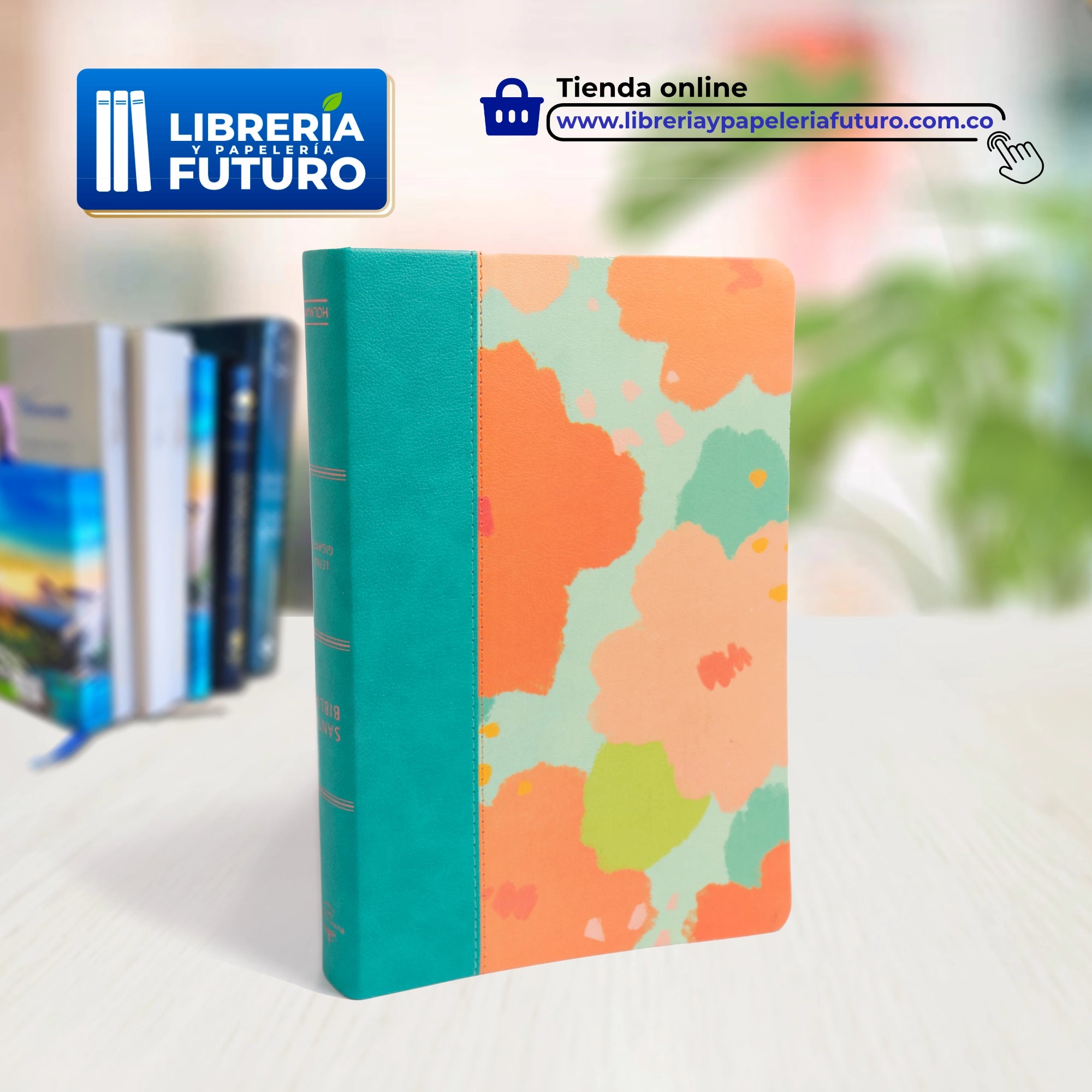 Biblia floral, tamaño y letra grande