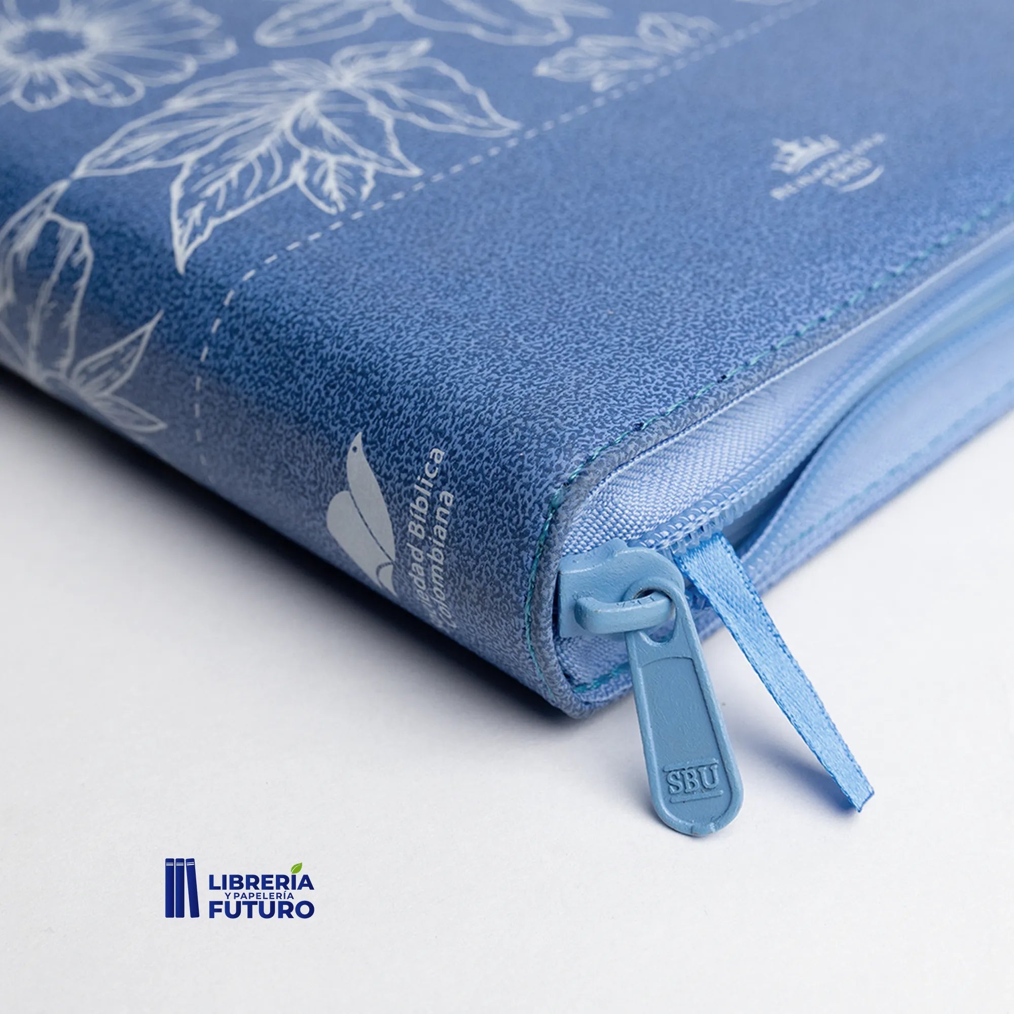 Biblia versión exclusiva mediana azul