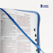 Biblia versión exclusiva mediana azul