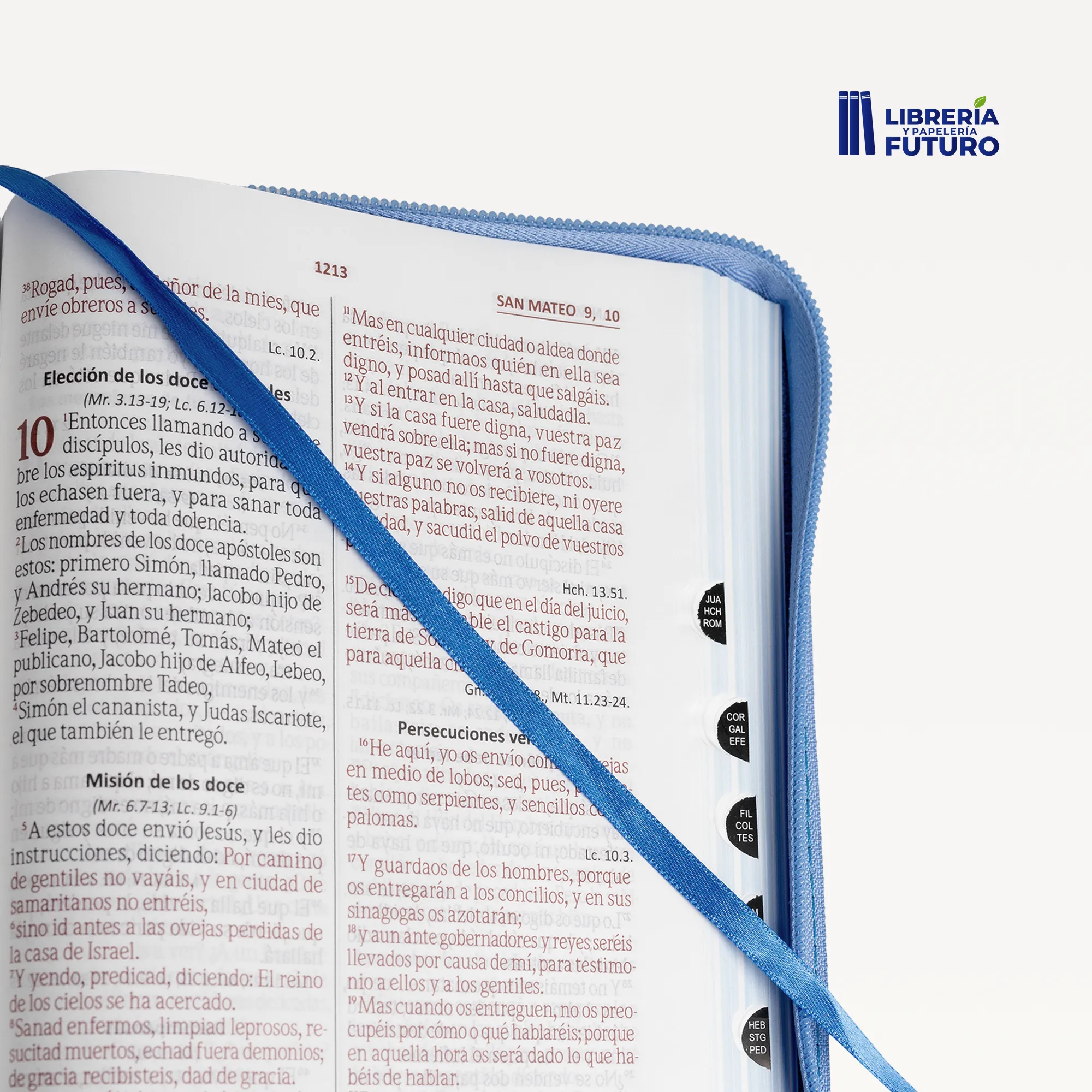 Biblia versión exclusiva mediana azul