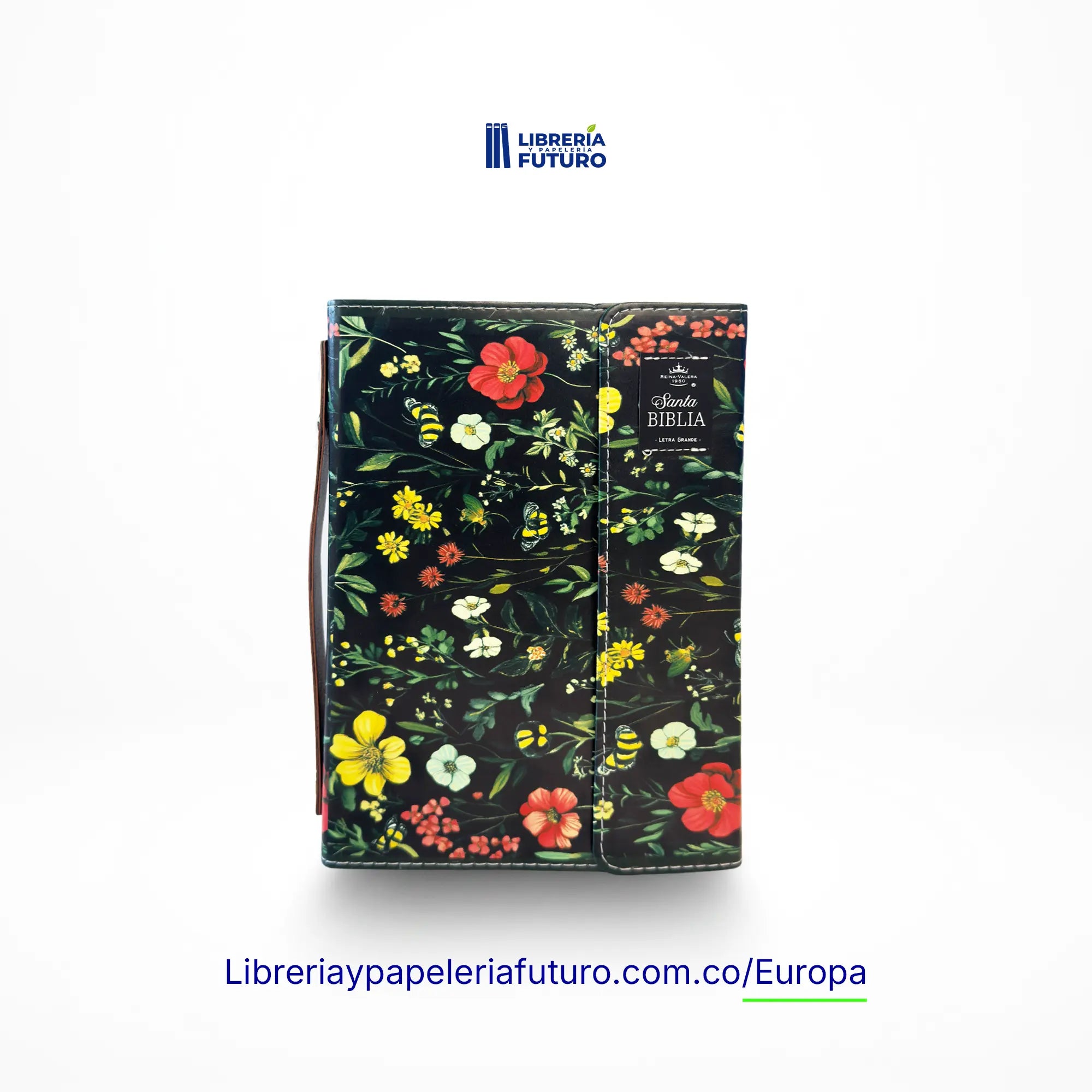 📚 Biblia mediana negra broche y asa 🇪🇺
