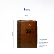 Biblia pequeña café rombos