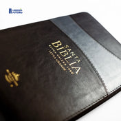 📚 Biblia mediana duotono negro 🇪🇺