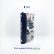 Biblia gigante azul floral