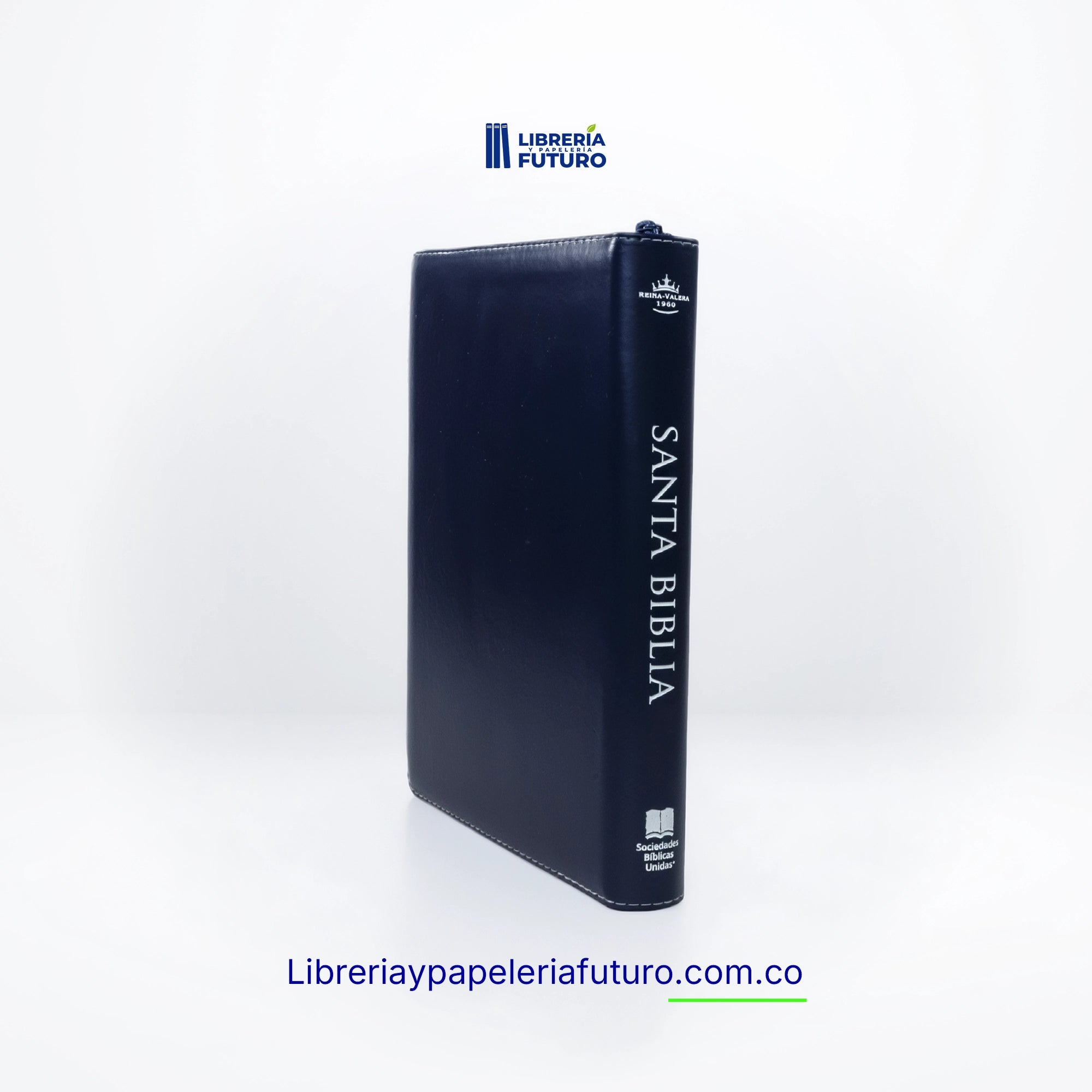 Biblia gigante azul floral
