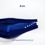 Biblia gigante azul floral