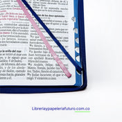 Biblia gigante azul floral
