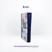 Biblia gigante azul floral