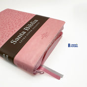 Biblia gigante rosa marron