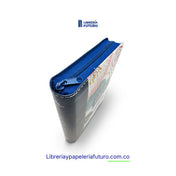 Biblia mediana azul floral