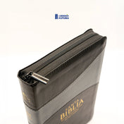 Biblia mediana duotono negro
