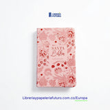 📚 Biblia mediana rosada floral 🇪🇺