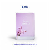 Biblia mediana lila almendros