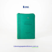 Biblia pequeña turquesa