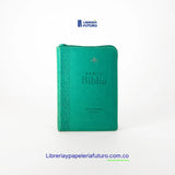 Biblia pequeña turquesa