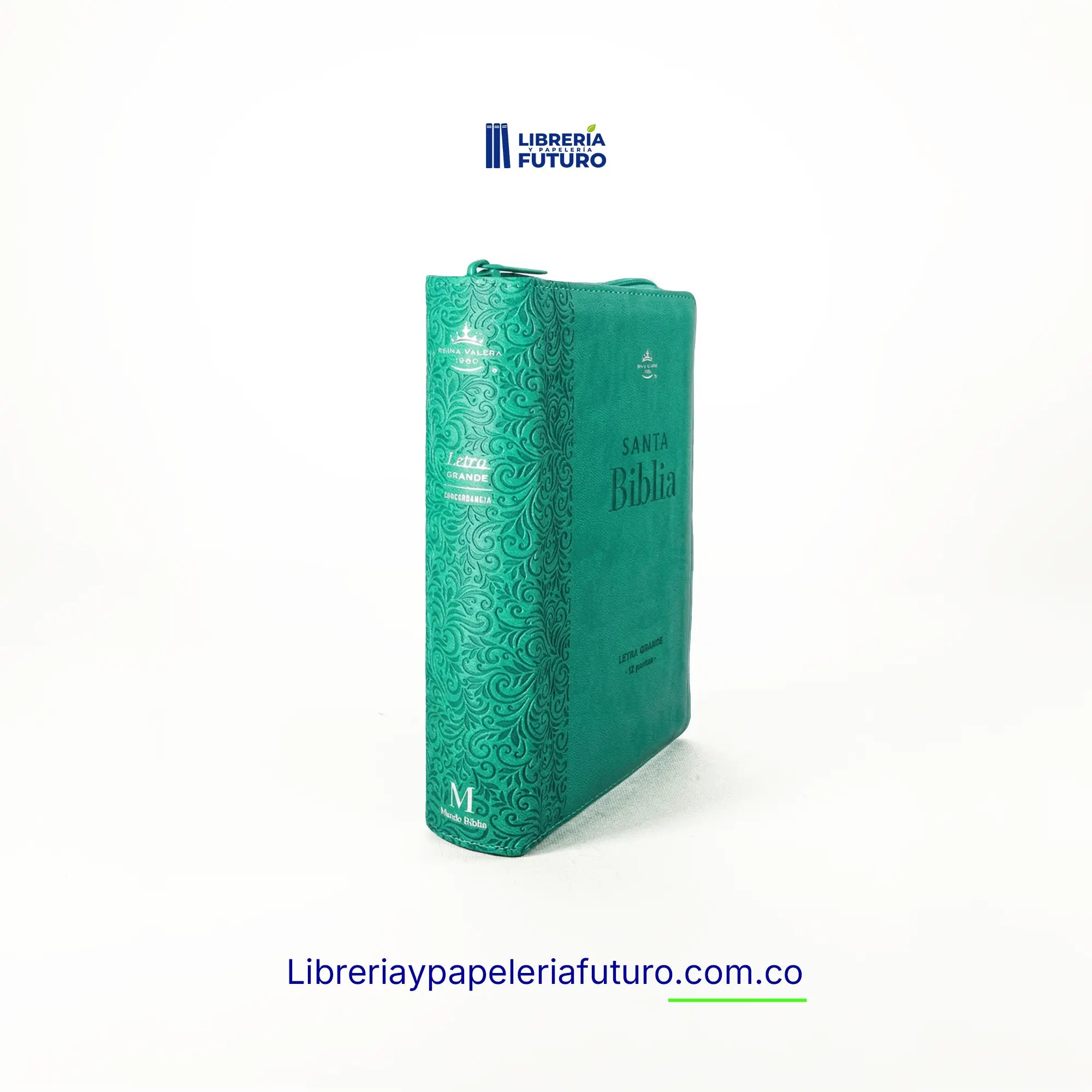 Biblia pequeña turquesa