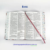 Biblia mediana blanca primavera
