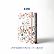 📚 Biblia mediana blanca primavera con elástico 🇪🇺