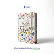 Biblia mediana blanca primavera