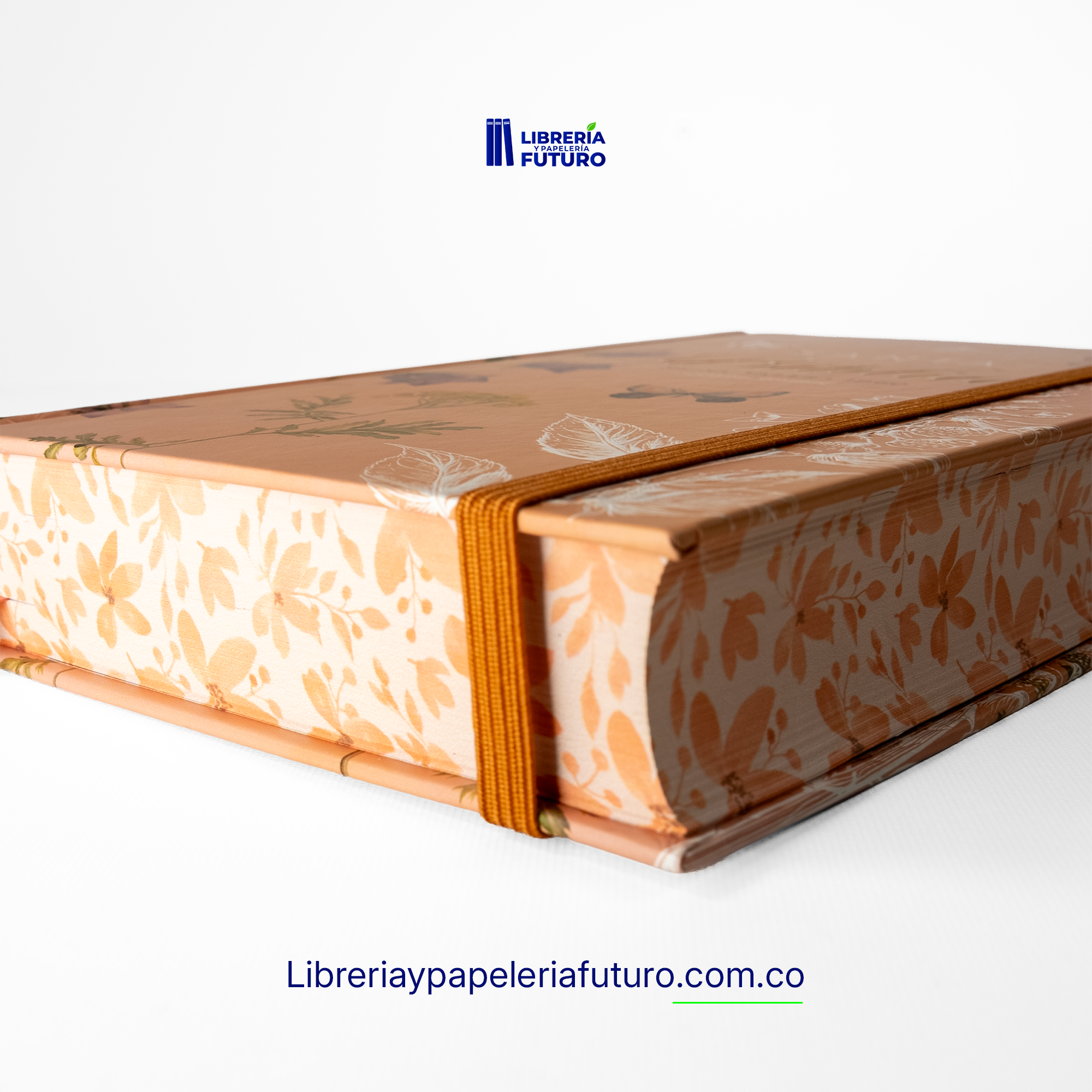 Biblia mediana salmón primavera con elástico