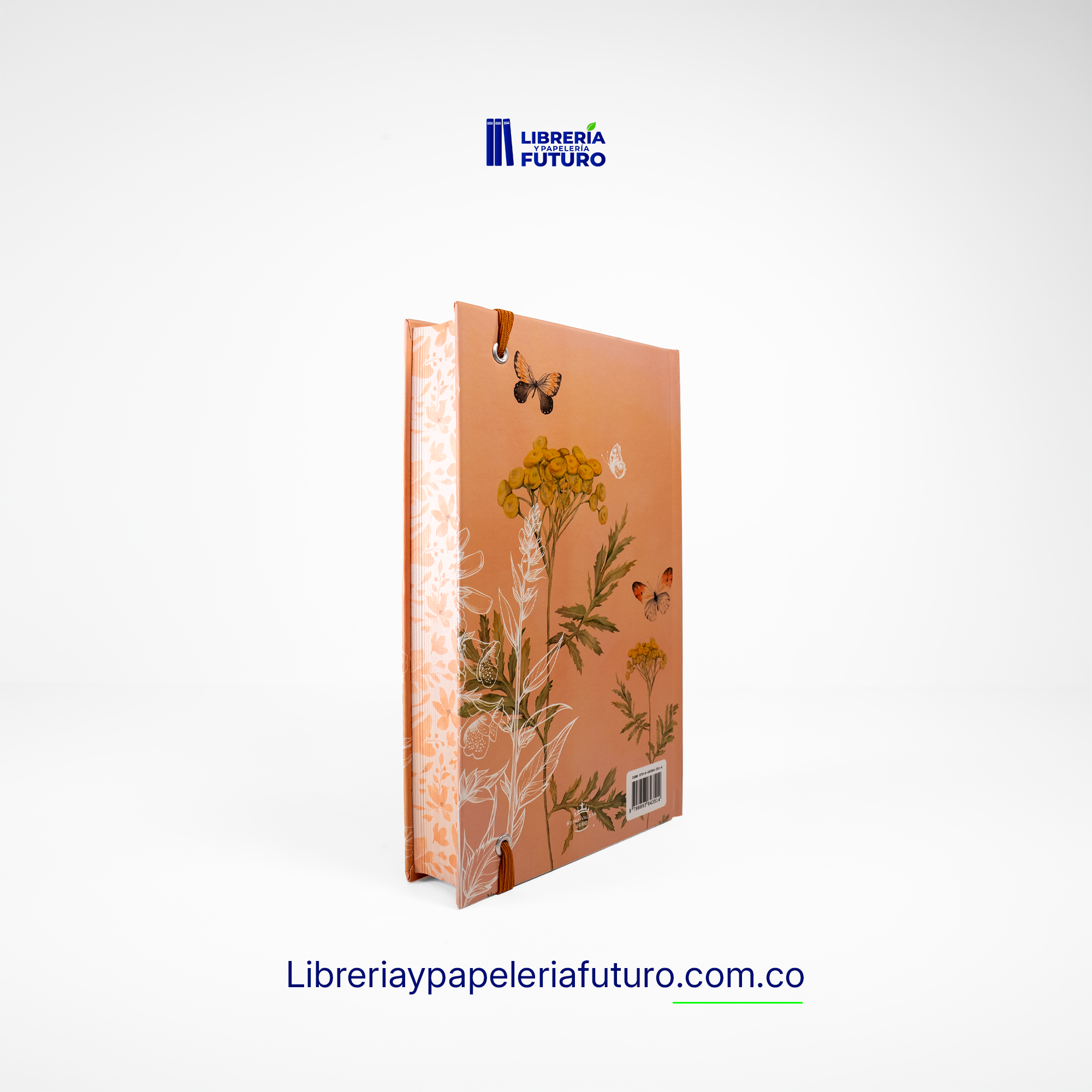 Biblia mediana salmón primavera con elástico