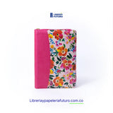 Biblia pequeña fucsia floral