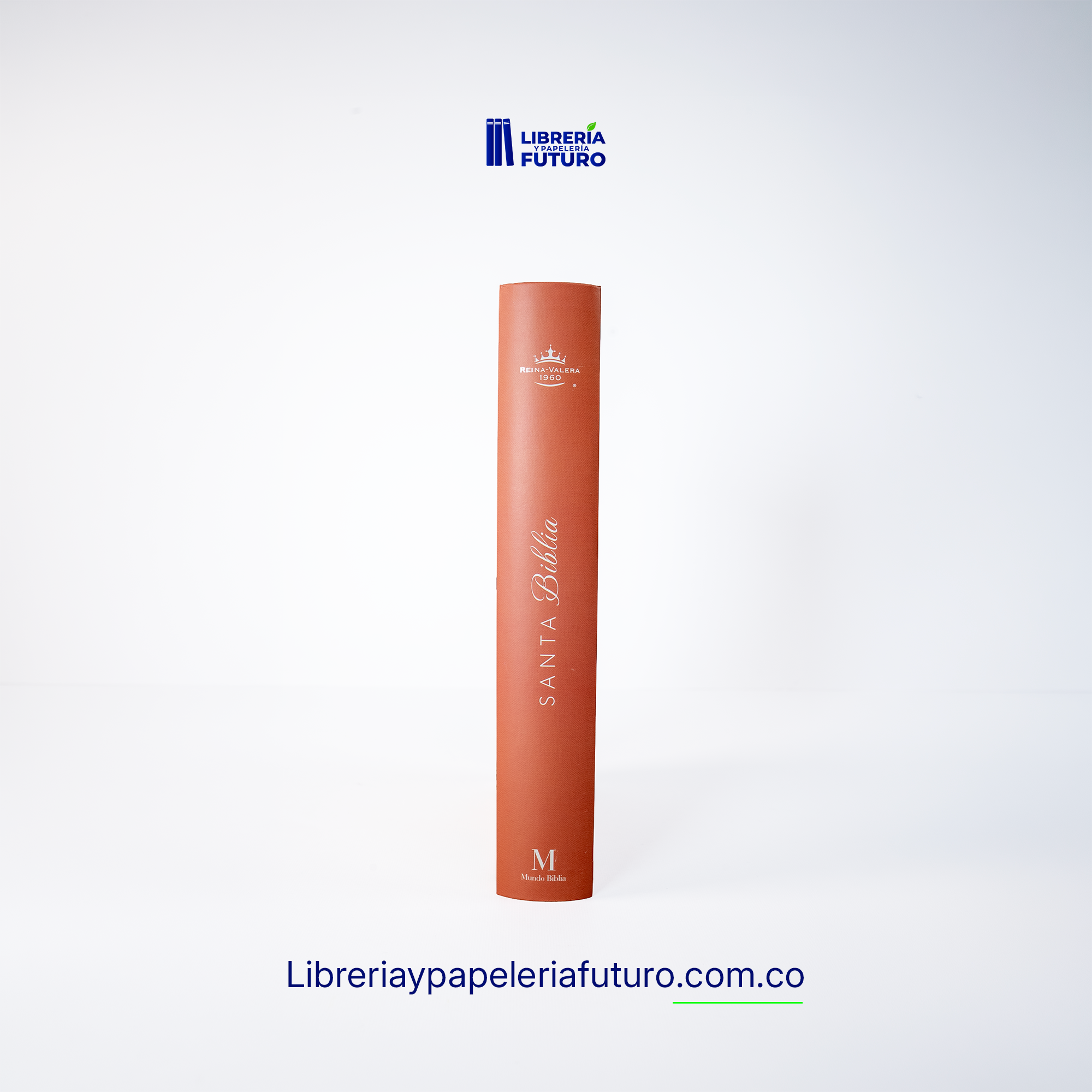 Biblia mediana salmón primavera con elástico