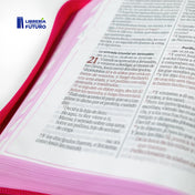 Biblia mediana SBC fucsia