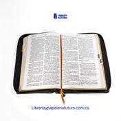 Biblia mediana negra caramelo