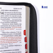 Biblia mediana negra caramelo