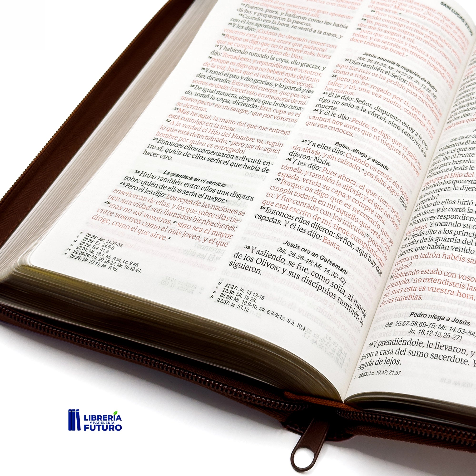 Biblia cafe caoba mediana
