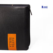 Biblia mediana negra caramelo