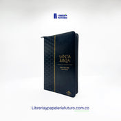 Biblia negra repujada mediana