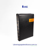Biblia mediana negra caramelo
